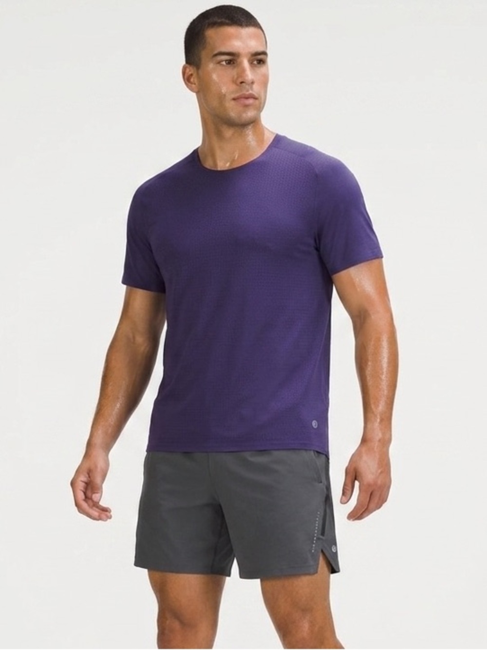 lululemon Purple Metal Vent Tech Performance Tee NWOT